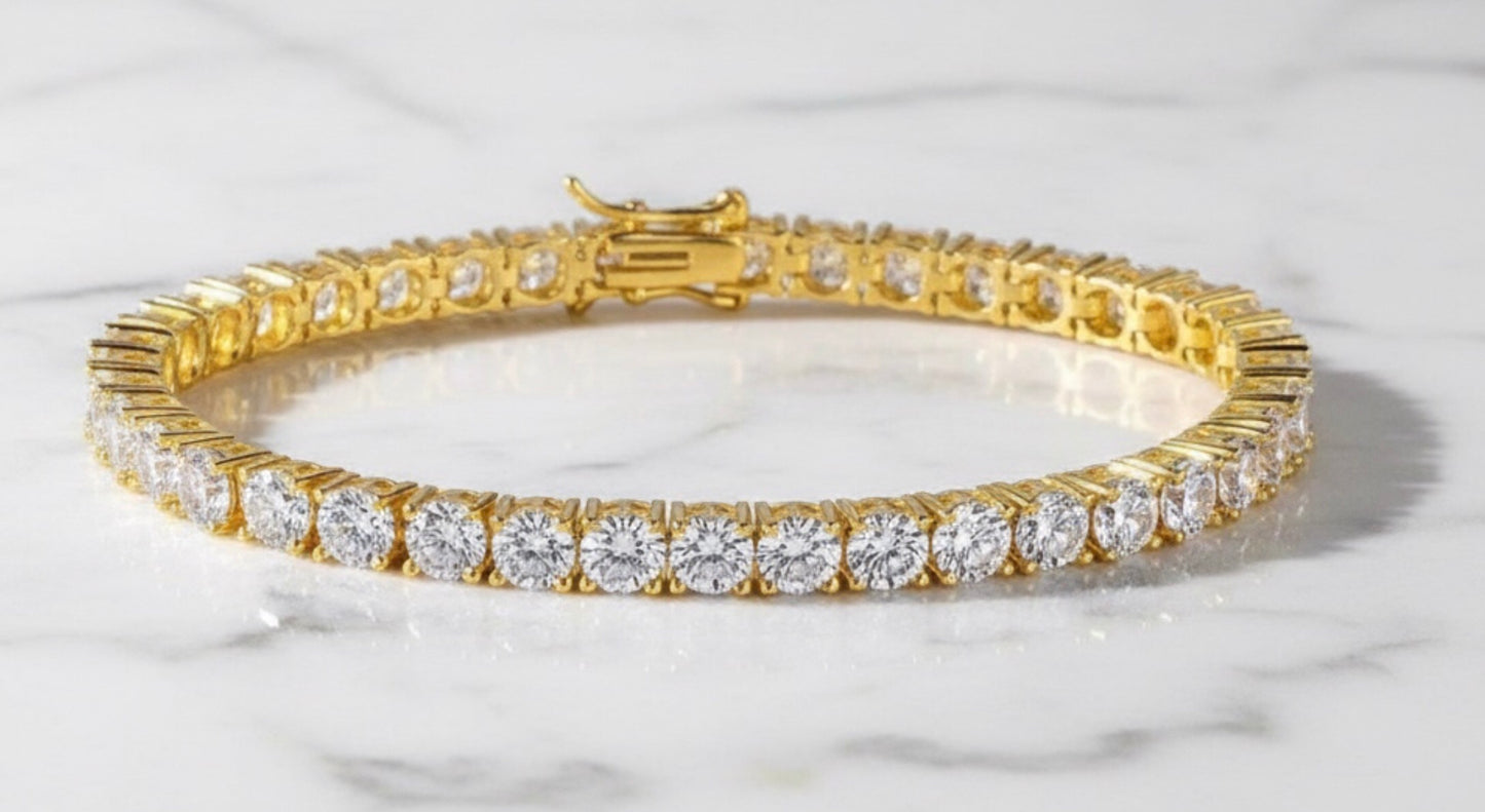 Sterling Silver Moissanite Tennis Bracelet